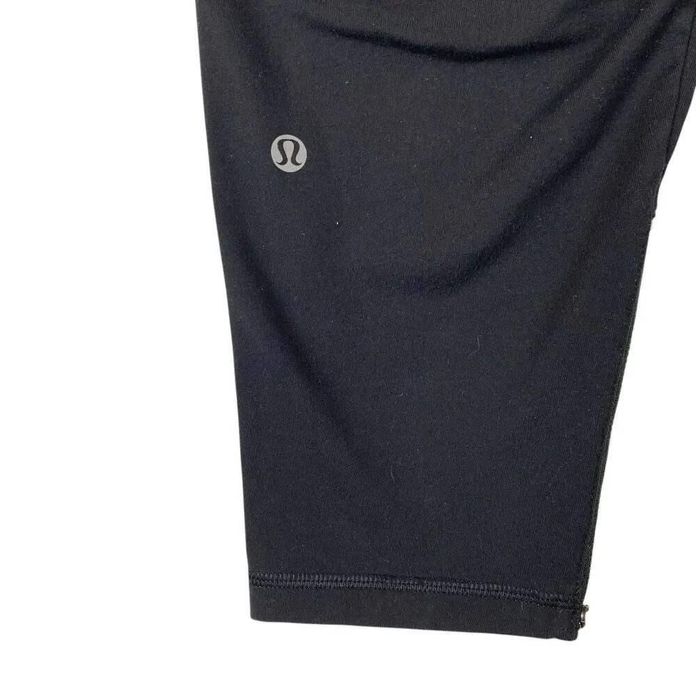 Lululemon Cargo Leggings Women’s 6 Black High Rise 26” Pocket Ankle Running Read
